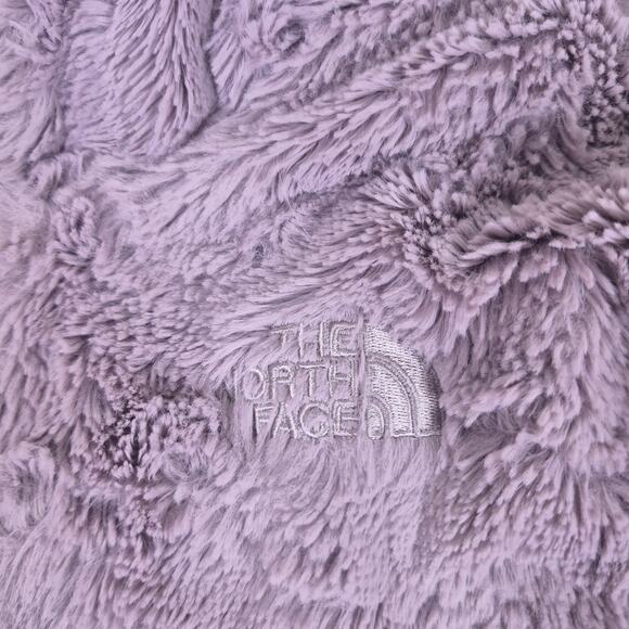The North Face Girls XL 18 Reversible Jacket Fleece Sherpa Purple Gray Full Zip - Picture 8 of 13